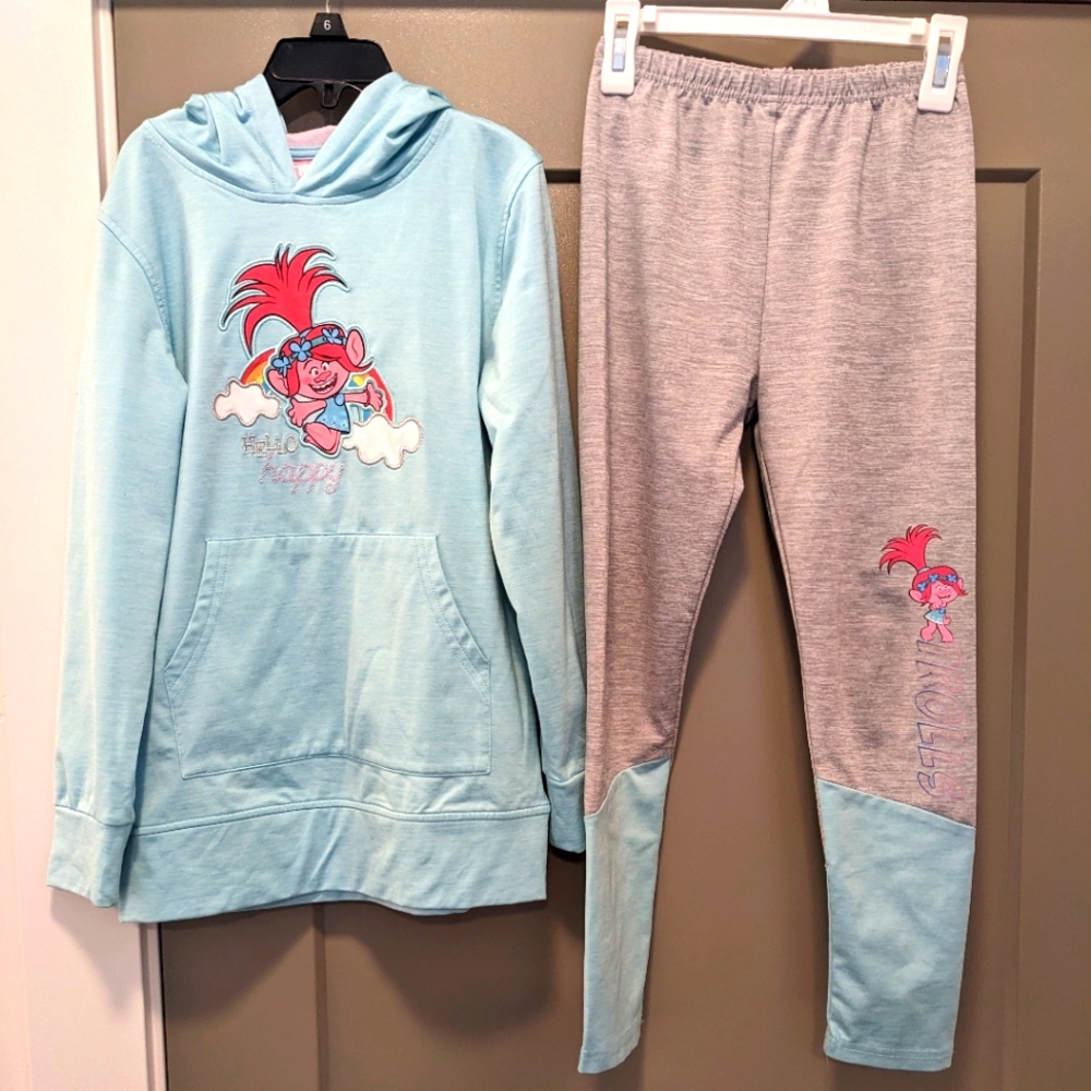 Trolls Girls' Hoodie and Leggings Set